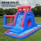 Sunny & Fun Inflatable Kids Backyard Water Park W/Slide & Bounce House